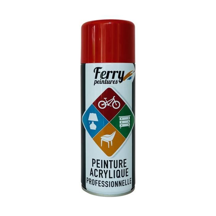 Bombe De Peinture Rouge Feu 400ml Qualite Professionnelle