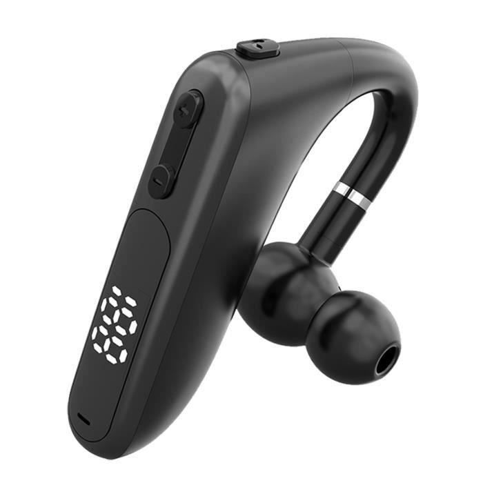 HAPPY-Oreillette sans fil Bluetooth 50 Mono Combiné Écouteur 48 heures HD  Talktime avec Mic Driving Headset pour téléphone portable