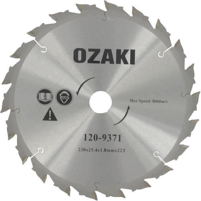 Greenstar 3492 Lame 22 dents carbure 230 x 1,8 x 25,4 mm