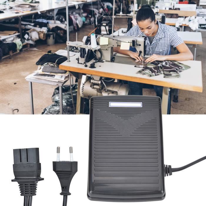 WEI Contrôleur de pied de machine à coudre Pédale de commande au pied