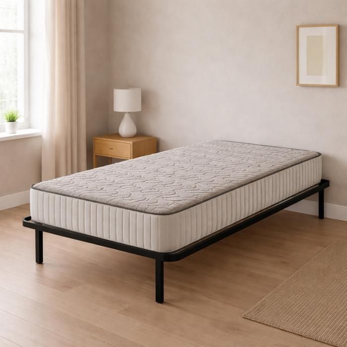 Ensemble Matelas 80x200 - KING OF DREAMS - Mousse - Très ferme - Blanc