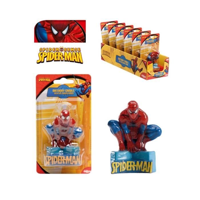 Lot 4 Bougie Spiderman Marvel - Gâteau Anniversaire Enfant - 8cm - 295 -  Cdiscount Maison