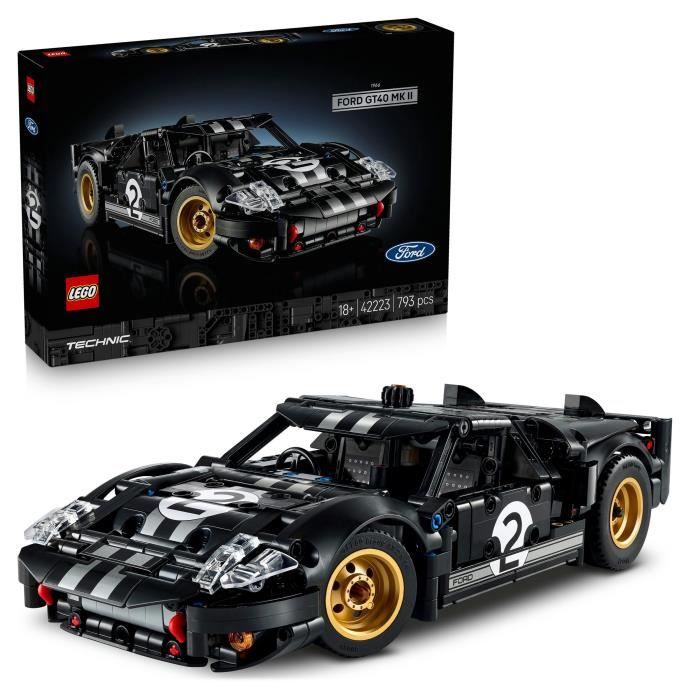 LEGO Technic La voiture de course 1966 Ford GT40 MKII 42223 - vue 7