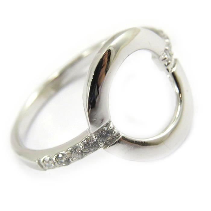 Bague En Argent Taille 58 - Occasion - Style Simple Et Intemporel