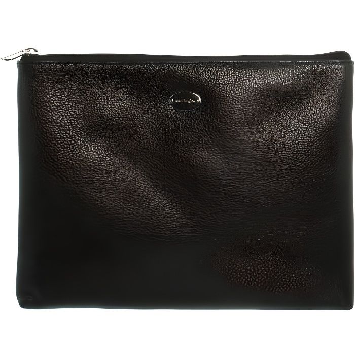 Pochette Mac Douglas Limace en cuir ref 23063 01 Noir Cdiscount