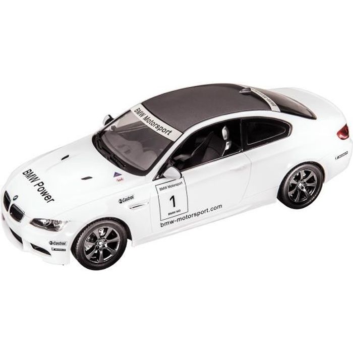 Voiture t l command e BMW M3 1 14 MONDO R plique fid le d une BMW M3 Racing Blanc et Noir