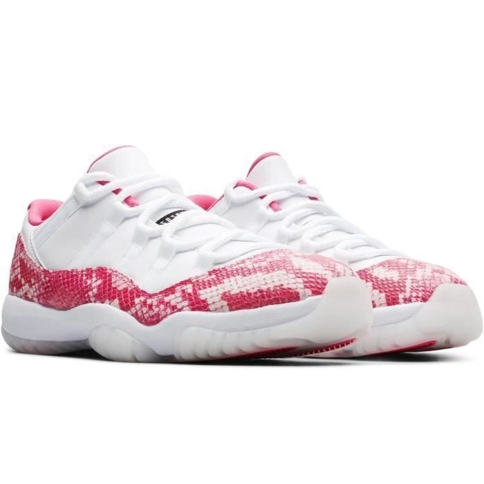 Nike Air Jordan 11 Retro Low Rose Chaussures de Basket Jordan XI Basse pour  Femme Fille Pas Cher Rouge - Cdiscount Chaussures
