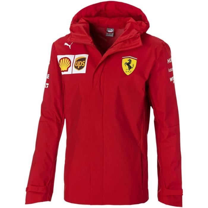 veste jacket impermable ferrari scuderia team officiel logo f1 officiel formule 1