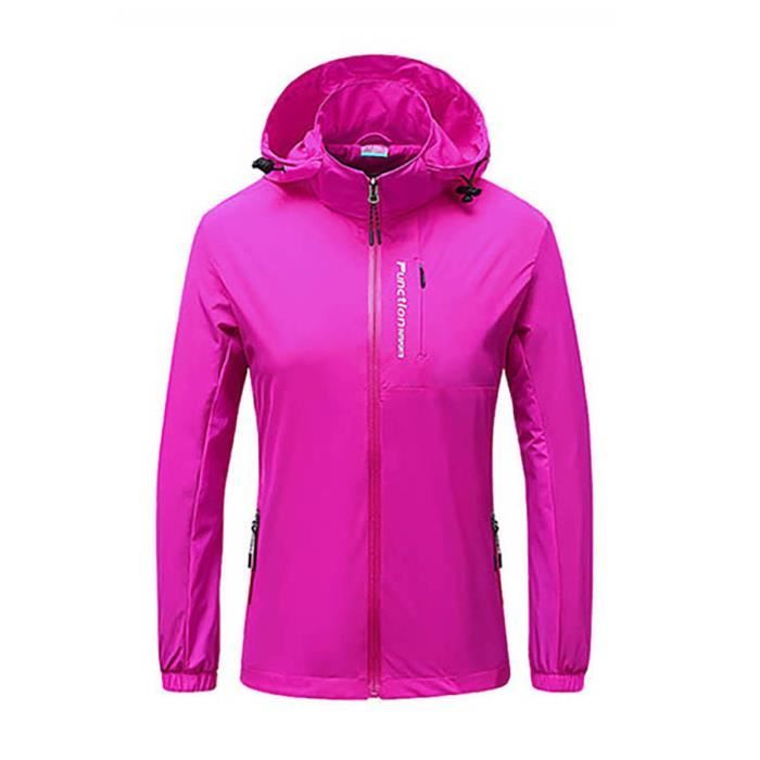 Veste Softshell Imperméable à Capuche Pour Femme Manteau De Pluie