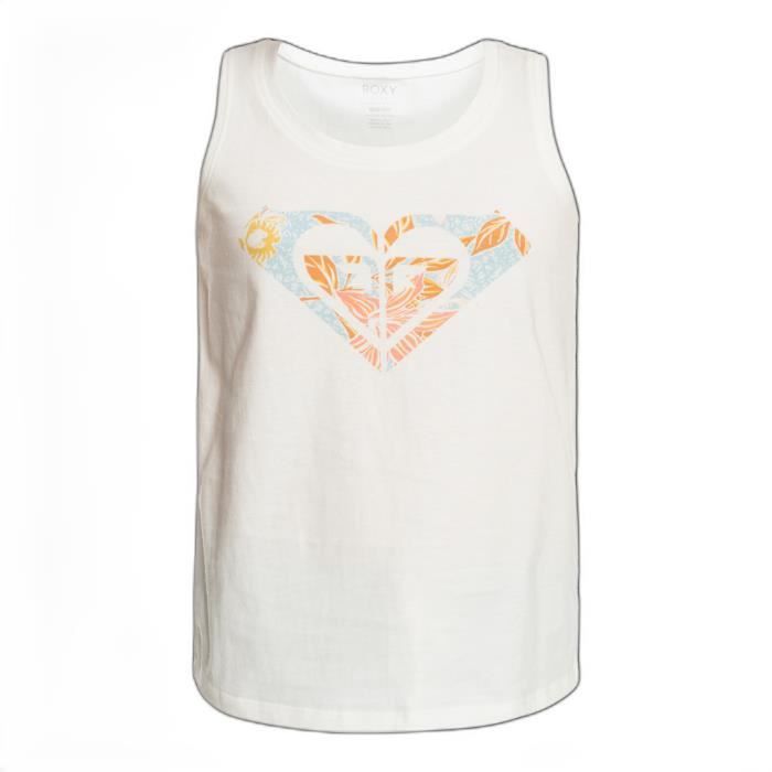 Débardeur Roxy Jaune Femme – Taille M – Coton été Sans Manches – Occasion Très Bon état (équivalent Neuf)