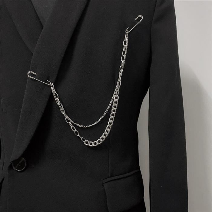 CRAZE Sindlan Punk argent chaîne broche broche pour femmes Hip Hop