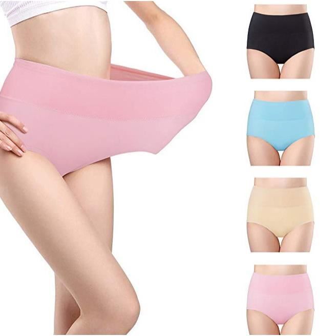 Culotte Femmes Coton Taille Haute sous vetements Slip Elasticite Boxer Femme Ventre Plat Noir Cdiscount Pret a Porter