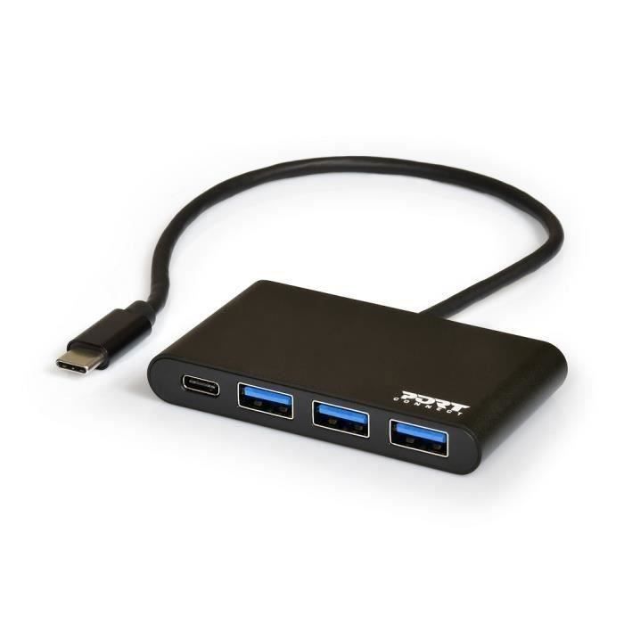 PORTDESIGNS Hub USB 3.0 - 3 Ports - 1 Port type C