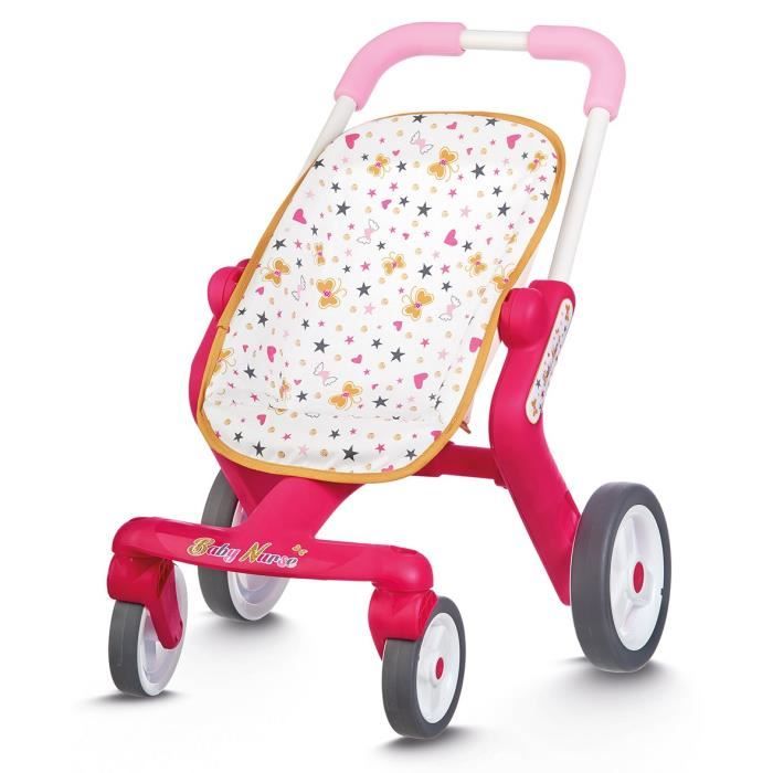 SMOBY Baby Nurse Poussette Pop Roues Silencieuses Cdiscount Jeux Jouets