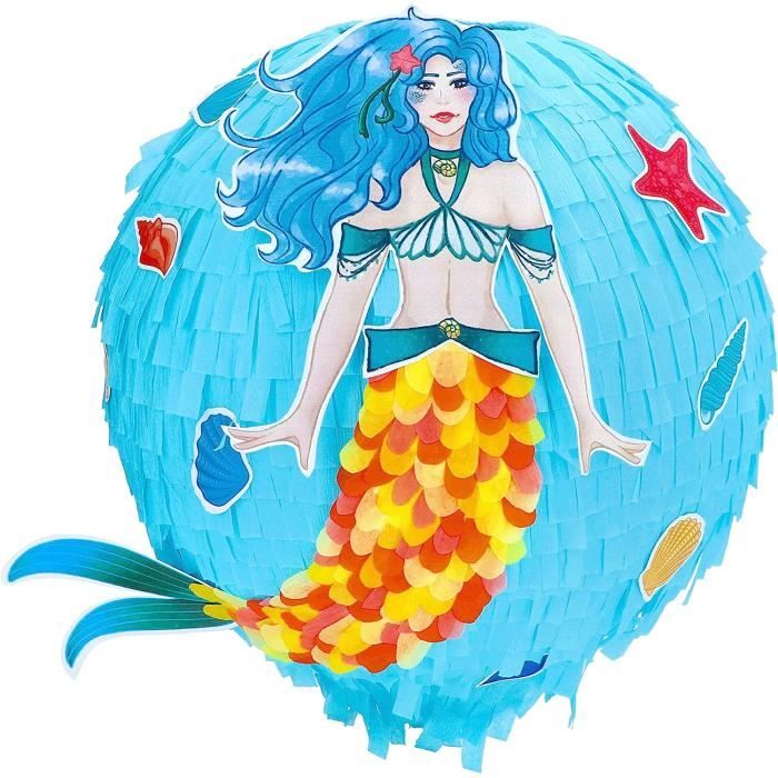 NisQube Pinata Cube Colorée 25cm - Idéal Fête Enfants Anniversaire - Avec 25 Surprises