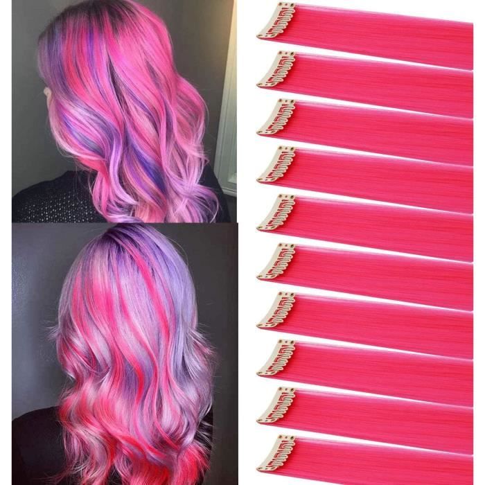 Pink wig hair clip discount