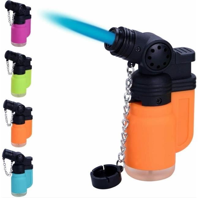 Briquet Tempête Chalumeau Torche Rechargeable gaz Réglable Couleur aléatoire Cdiscount Au