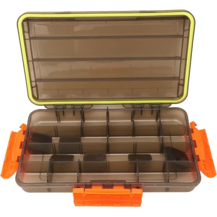 PLANO Boîte de rangement en plastique avec compartiments ouverts 3700 rangements pour appâts, appâts souples et hameçons, matériel de pêche