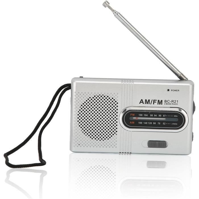 Radio Portable, Mini Radio De Poche À Piles Avec Prise Casque Am