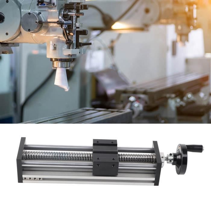 Rail Linéaire Manuel 330 Mm Course 250 Mm - Table Coulissante Double Axe Pour CNC Et Équipement De Précision
