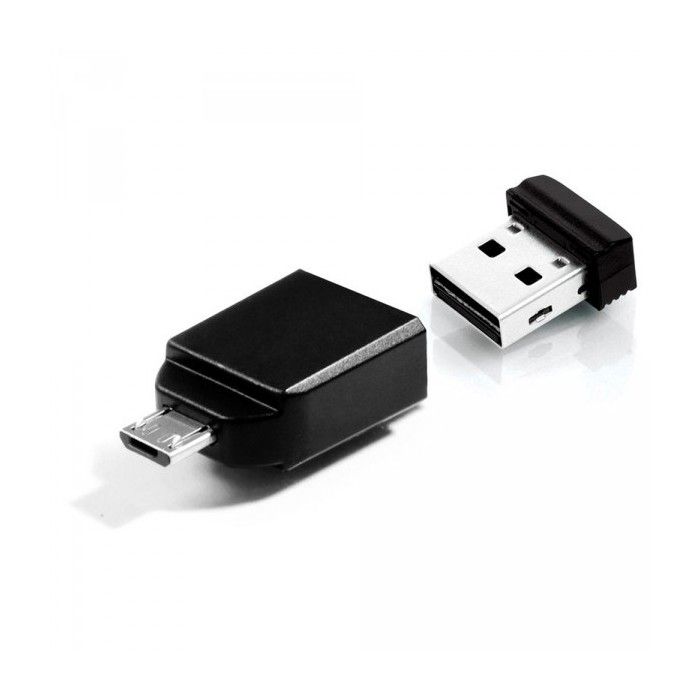 VERBATIM Clé USB Store 'n' Go Nano - 32 Go - USB 2.0 - avec Micro USB Adapter