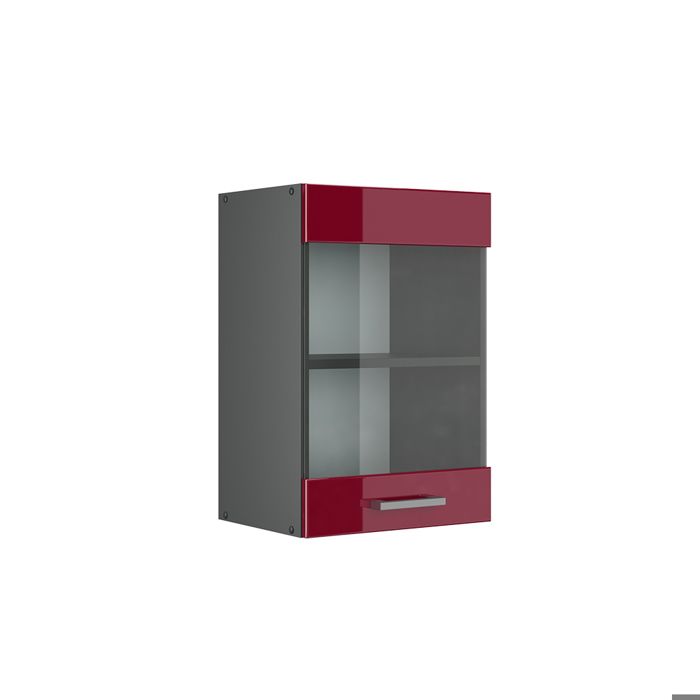 Armoire en verre R-Line 40cm Rouge brillant/Anthracite Vicco 34925