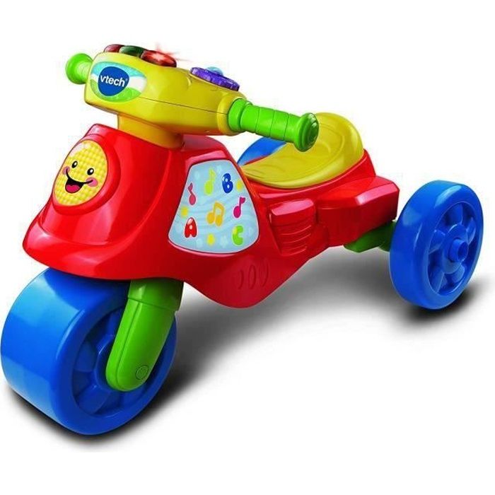 Tricycle et moto Supermotard 2 en 1 - VTECH BABY - Mixte - A partir de 3 ans - Rouge - 3 roues - Electrique