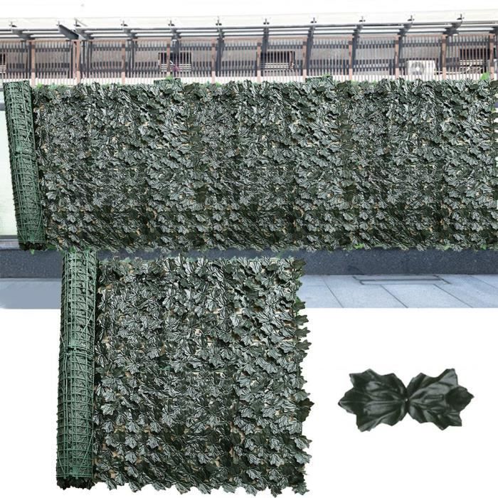 Rouleau Haie Artificielle Hidyliu - Brise-vue Vert 0.5x1m Ou 0.5x3m - UV Résistant - Pour Jardin, Terrasse, Balcon