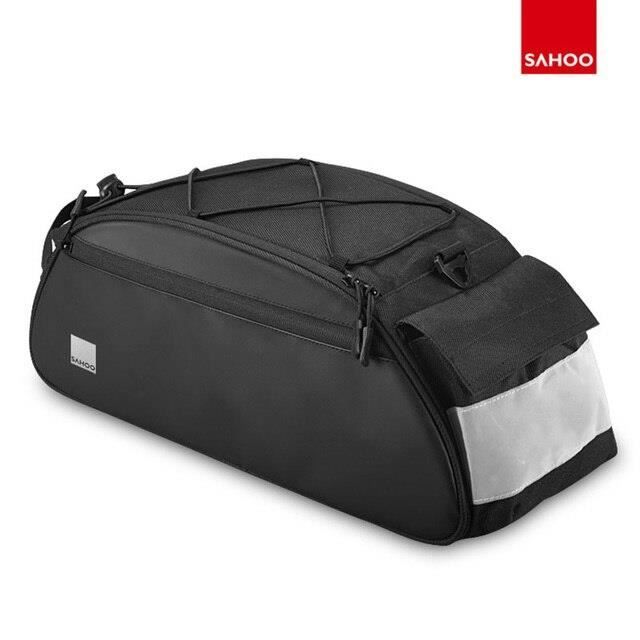 Sacoche Vélo 6 L Imperméable – Fixation Rapide Sur Porte-bagages, Bandes Réfléchissantes, Pour Trajets Quotidiens (noir)