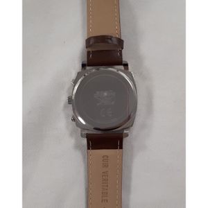 Montre Spirit Of St. Louis Style Pilote - Boîtier Acier, Cadran Beige, Bracelet Cuir Noir - Occasion