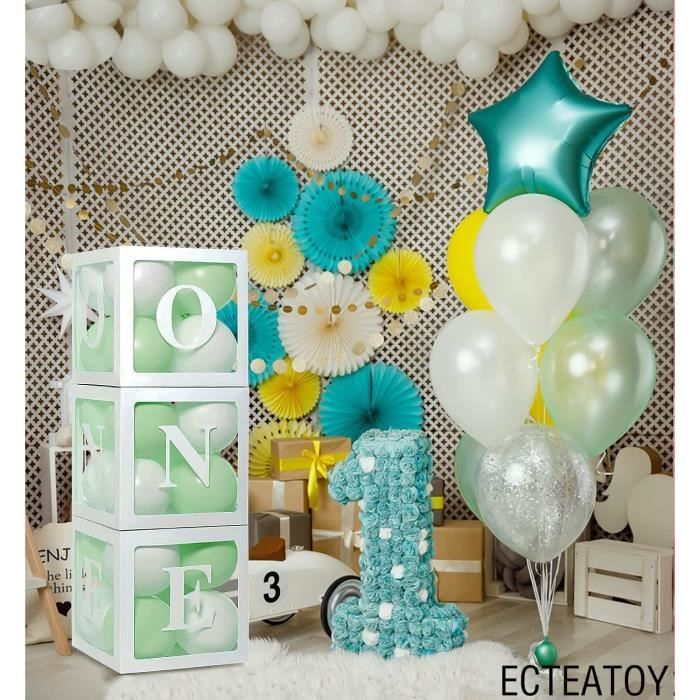 Boîte à ballons d'anniversaire pour décorations de fête, boîtes à