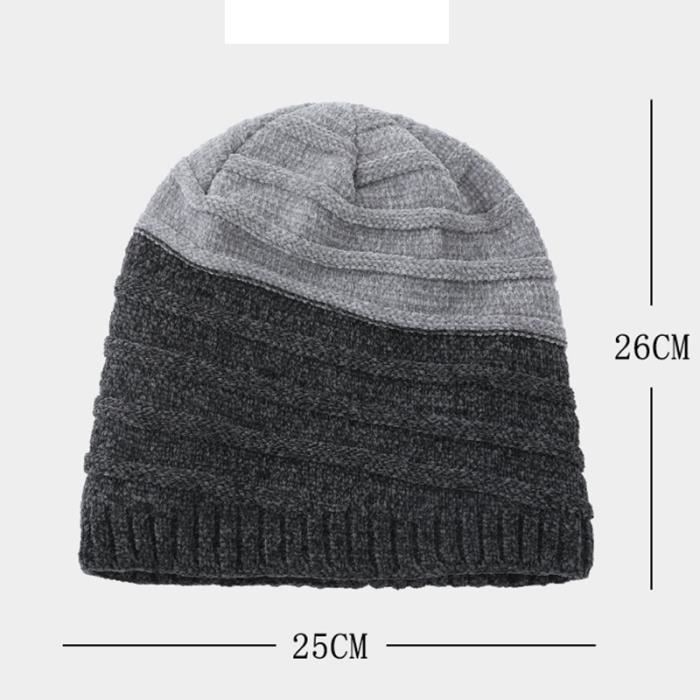 TOP-EX Bonnet D’hiver En Laine Mérinos – Imperméable DryKnit – Visière Polaire – Taille L/XL/XXL