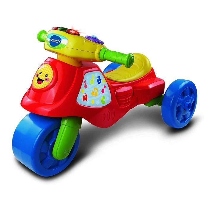 Tricycle et moto Supermotard 2 en 1 - VTECH BABY - Mixte - A partir de 3 ans  - Rouge - 3 roues - Electrique - Cdiscount Jeux - Jouets