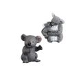 2 pièces Koala famille décorations cadeau d'anniversaire arrangement de bureau modèles d'animaux en plastique  STATUE - STATUETTE-2