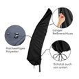 Housse de protection - Blumfeldt Shield Cantilever - pour parasol déporté - 200 - 400 cm - résistant aux UV - noir-2