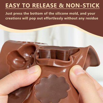 Lot De 2 Oules à Adeleines En Silicone Anti-adhésif En Fore De