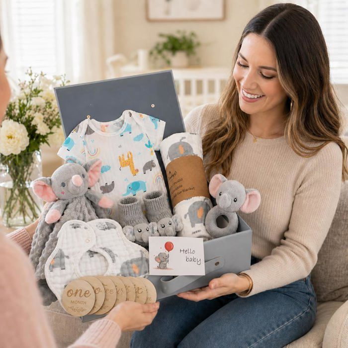 Coffret Cadeau Bébé 15 pièces - Couverture body hochet anneau de ...