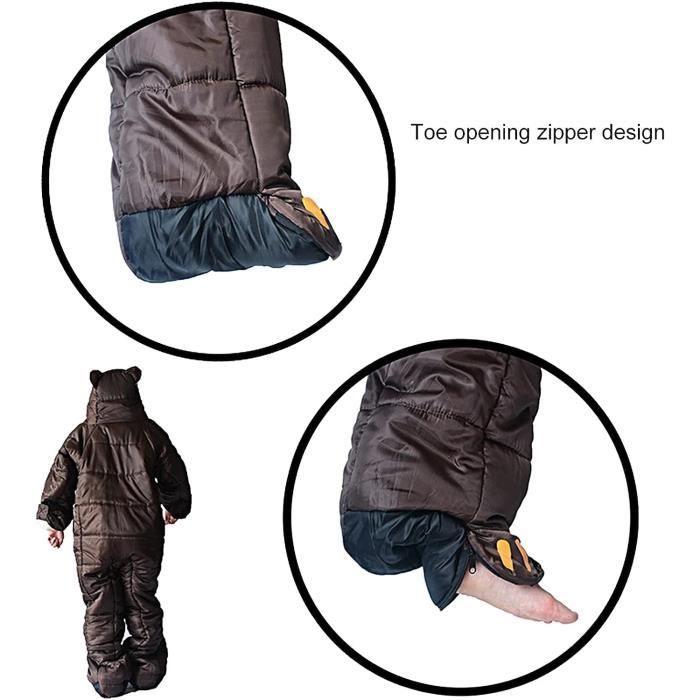 Sac de couchage best sale avec bras et jambes