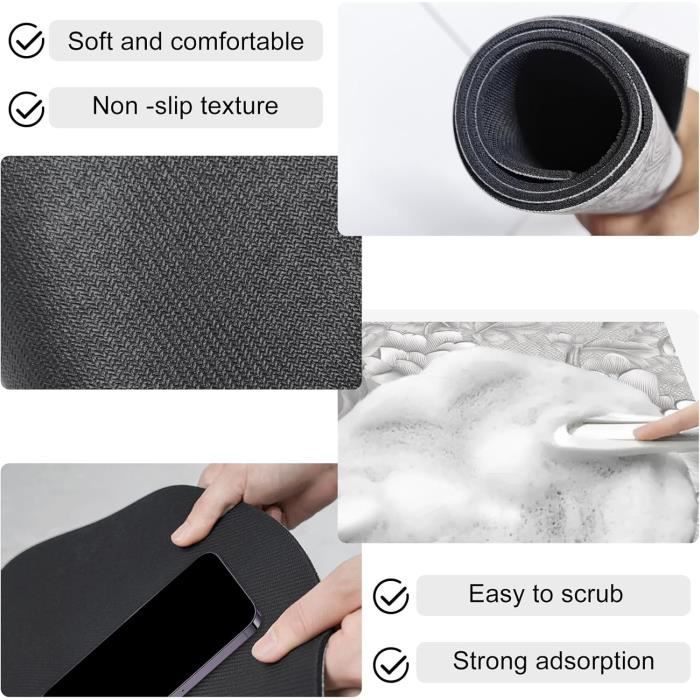 Tapis De Protection Pour Machine à Laver - 60x60 Cm, Antidérapant, Terre De Diatomée - Pour Lave-linge, Sèche-linge, Plan De Travail - 3