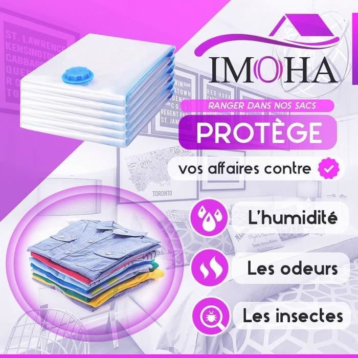 Pack 2 Sacs de Compression sous vide couette de finition étanche à  l'humidité