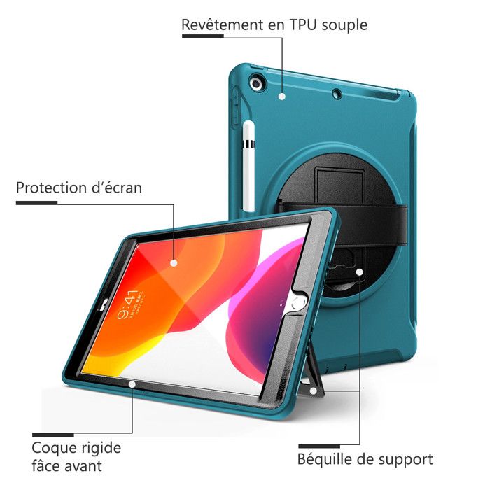 Housse iPad Air 2020 - 10,9 pouces - Housse pour tablette Turquoise