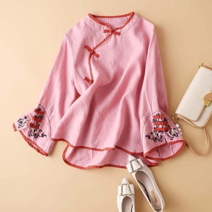 Chemise femme style best sale chinois