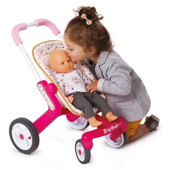 SMOBY Baby Nurse Poussette Pop Roues Silencieuses Cdiscount Jeux Jouets