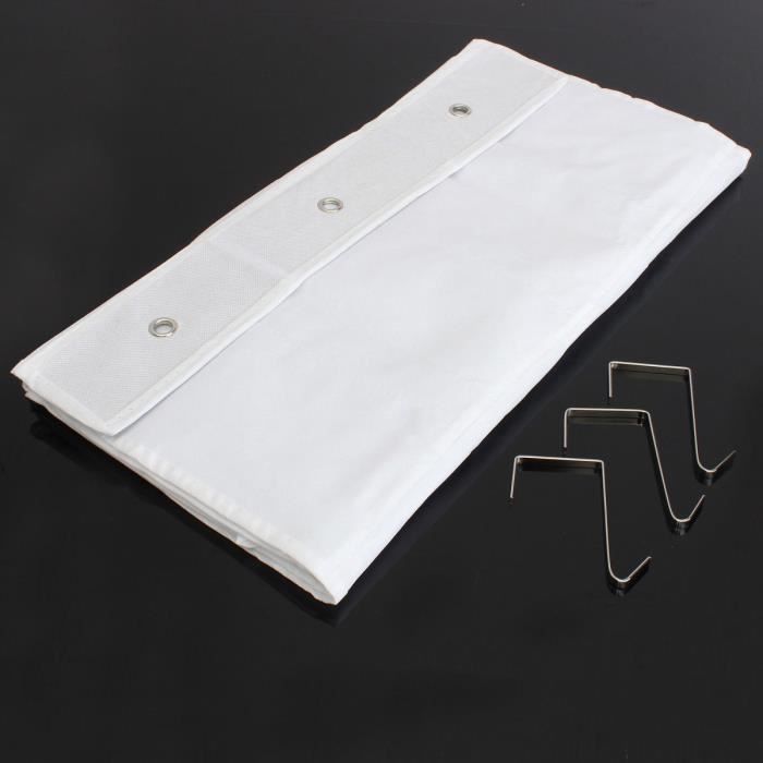 Range-Chaussures Suspendu 24 Poches - Organisateur Porte Avec Crochets - Blanc - Gain De Place