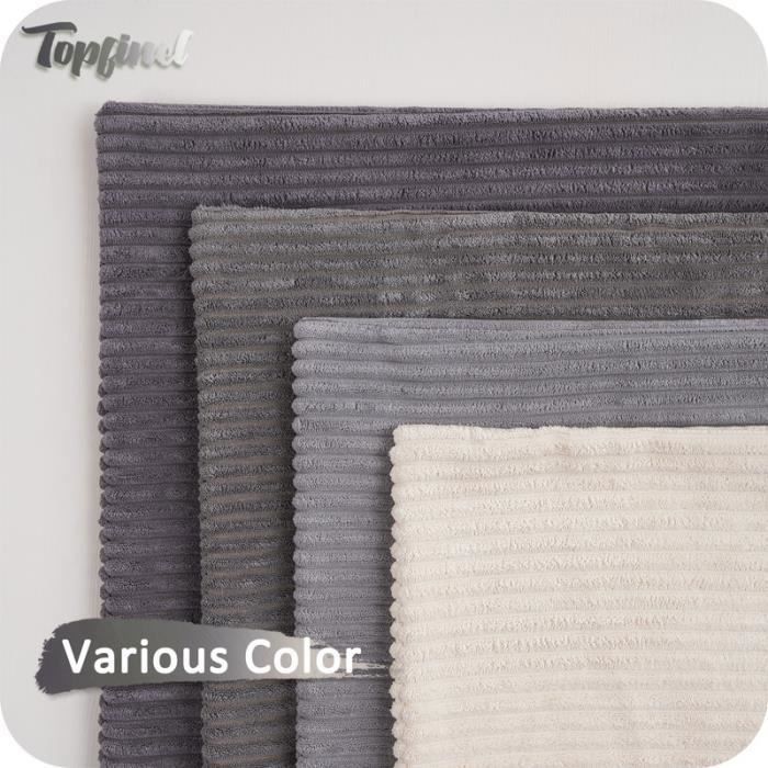 Housse Coussin Canapé 45x45 Taie Oreiller Lot De 2 En Velours Côtelé Beige à Motif Croisé Decoration Chambre Salon