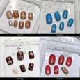 20 Feuilles 3D Nail Art Stickers, Or Métallique Autocollant Ongle Design De Luxe Auto-Adhésif Avec Diamants Pour Maison Salon Diy Na-3