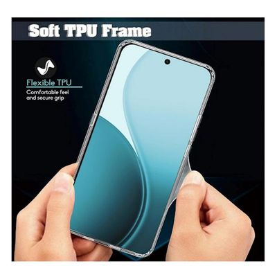 Coque Protection Oppo Reno 14 F + Verre Trempé | Antichoc, Matériau Hybride PC+TPU, Léger Et Fin - 3