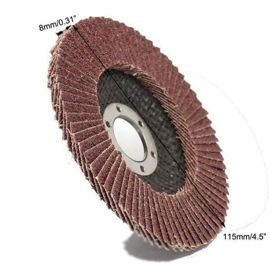 Disque De Ponçage À Lamelles 115 Mm (grain 80) | Bricomarché