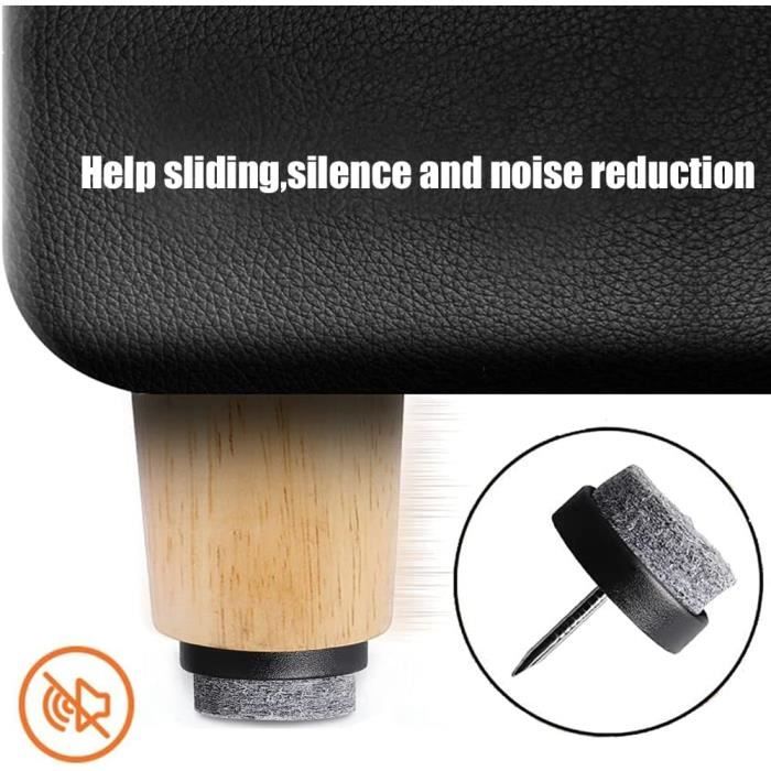 NewZC 48PCS Clous Patins de Meuble Patin Chaise a Clouer Meubles Feutre  Chaise Protecteurs pour Chaises de Meuble Protecteurs de Pieds de Table (22  mm) - avec Boîte en Plastique : : Bricolage