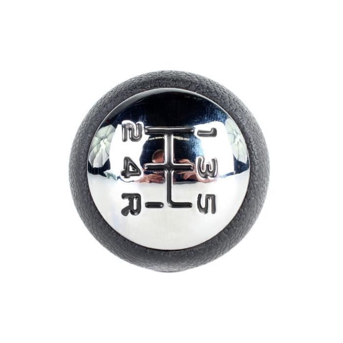 Pommeau De Levier De Vitesse (5+R) Chromé - Compatible Peugeot, Citroën - PARTSLINE Neuf